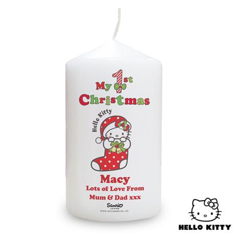 Personalised Hello Kitty My 1st Christmas Candle £10.99